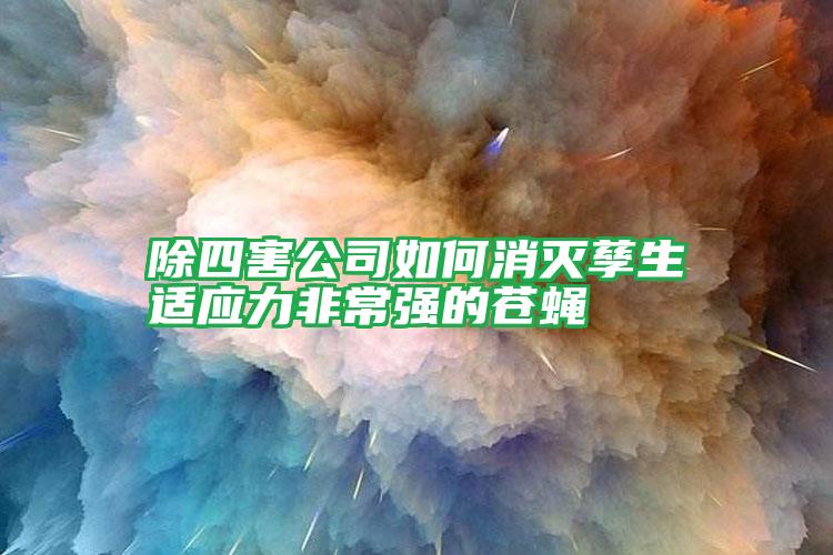 除四害公司如何消滅孳生適應(yīng)力非常強(qiáng)的蒼蠅