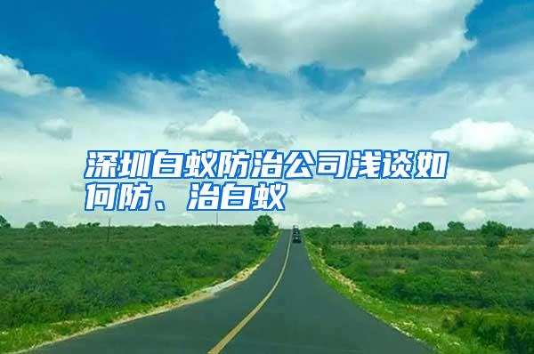 深圳白蟻防治公司淺談如何防、治白蟻