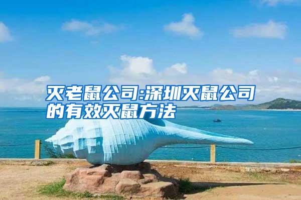 滅老鼠公司:深圳滅鼠公司的有效滅鼠方法