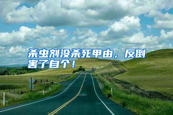 殺蟲劑沒殺死甲由，反倒害了自個(gè)！