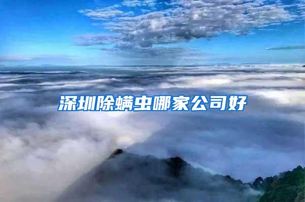 深圳除螨蟲(chóng)哪家公司好