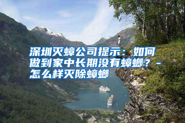 深圳滅蟑公司提示：如何做到家中長期沒有蟑螂？-怎么樣滅除蟑螂