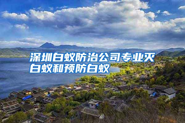 深圳白蟻防治公司專業(yè)滅白蟻和預防白蟻