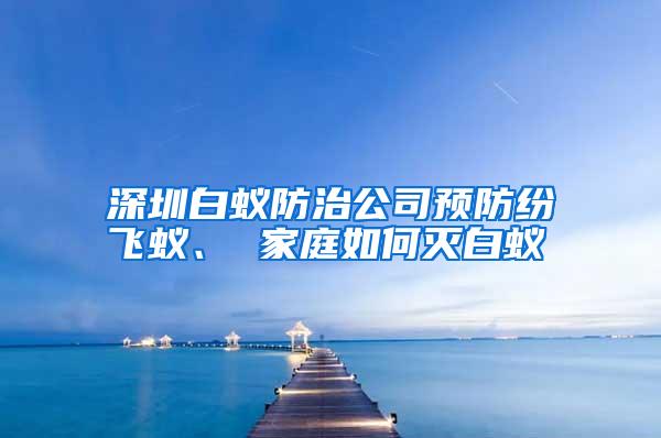 深圳白蟻防治公司預(yù)防紛飛蟻、 家庭如何滅白蟻