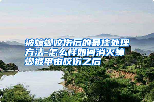 被蟑螂咬傷后的最佳處理方法-怎么樣如何消滅蟑螂被甲由咬傷之后