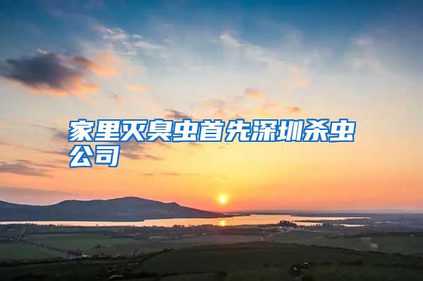 家里滅臭蟲(chóng)首先深圳殺蟲(chóng)公司